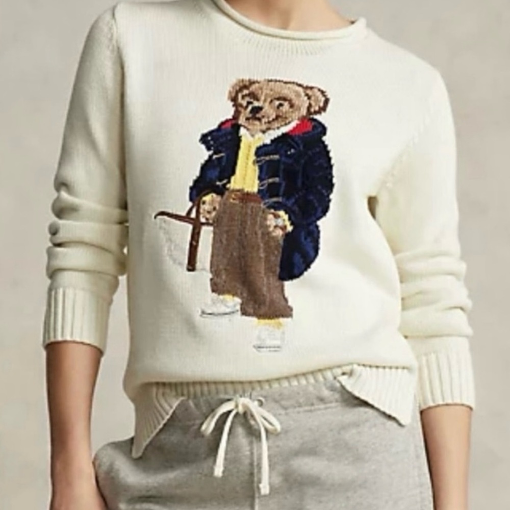 Stunning Polo Bear by Ralph Lauren sweater NWT Size Medium! Price firm